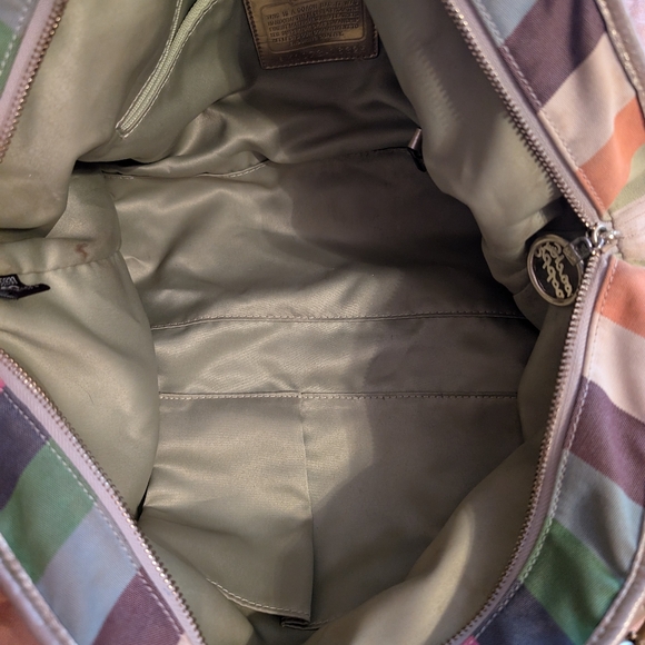 Coach Poppy Legacy Stripe Large Rocker Crossbody - Picture 4 of 13